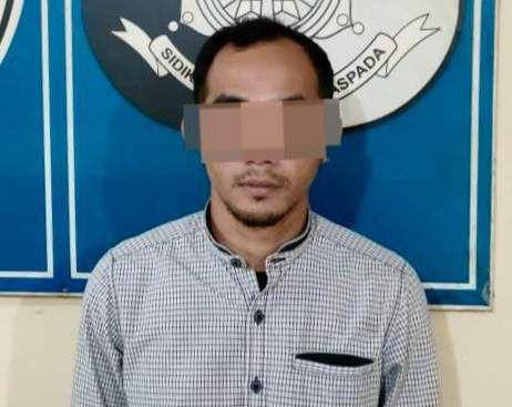 Pelaku AS telah diamankan petugas kepolisian di Kabupaten Lampung Tengah. (Dok. Polres Lampung Tengah).