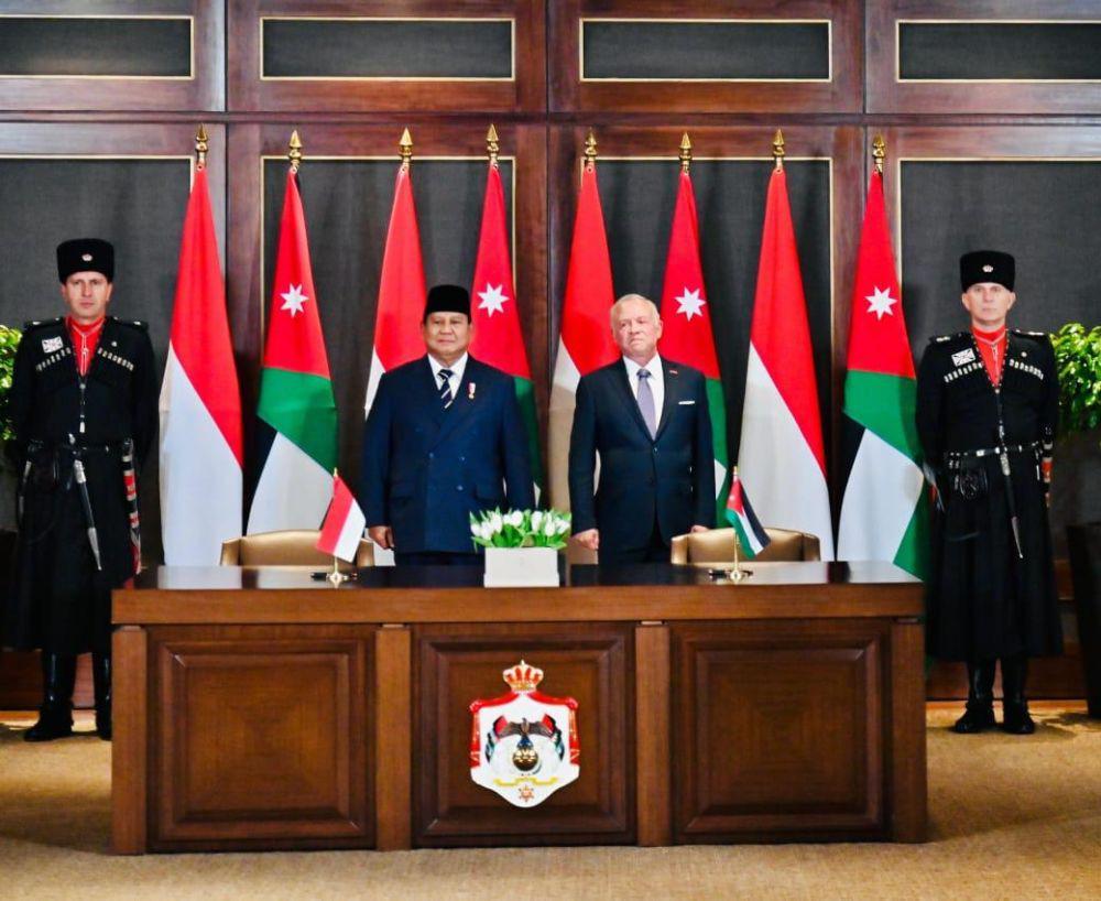 Prabowo dan Raja Abdullah II Sepakati MoU Strategis Indonesia-Yordania