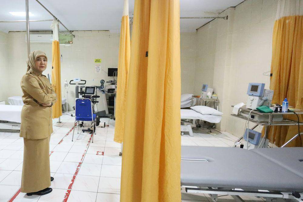 Wakil Wali Kota Makassar, Aliyah Mustika Ilham, saat meninjau RSUD Daya, Senin (14/4/2025). (Dok. Humas Pemkot Makassar)