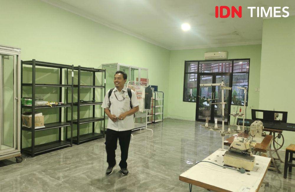 yang sebelumnya dijadikan ruang belajar menjahit