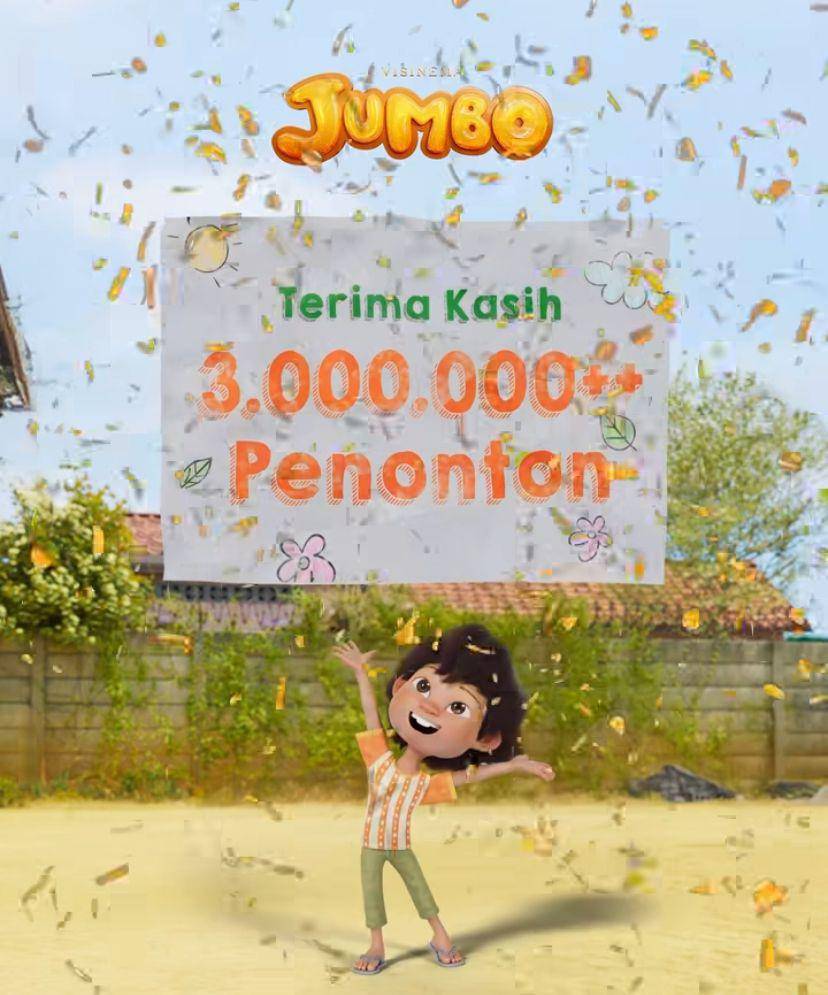 film Jumbo tembus 3 juta penonton (Instagram.com/visinemaid)