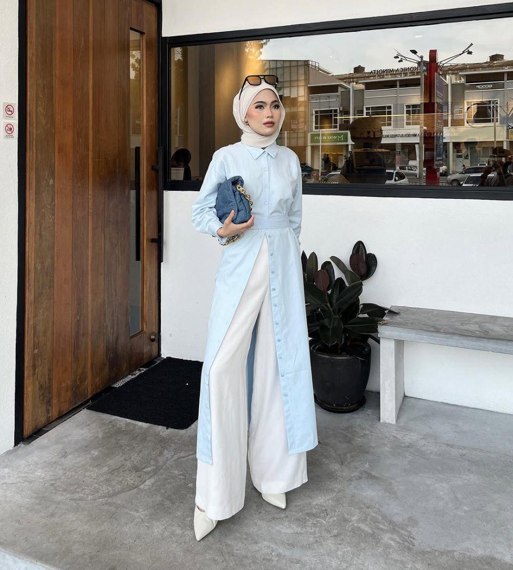 potret ide OOTD elegan dan berkelas ala Dayah Huzaifah (instagram.com/dayahuzaifah)