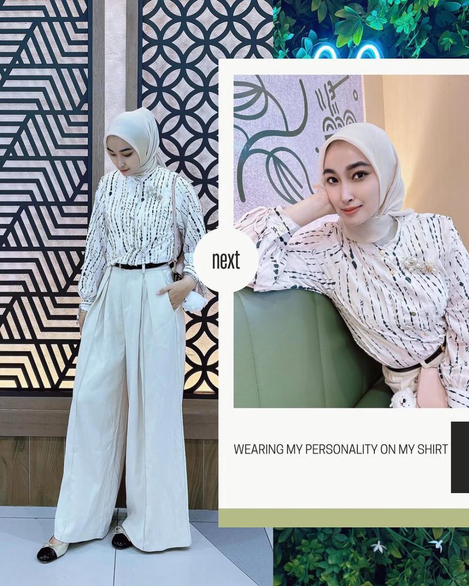 potret ide OOTD elegan dan berkelas ala Dayah Huzaifah (instagram.com/dayahuzaifah)