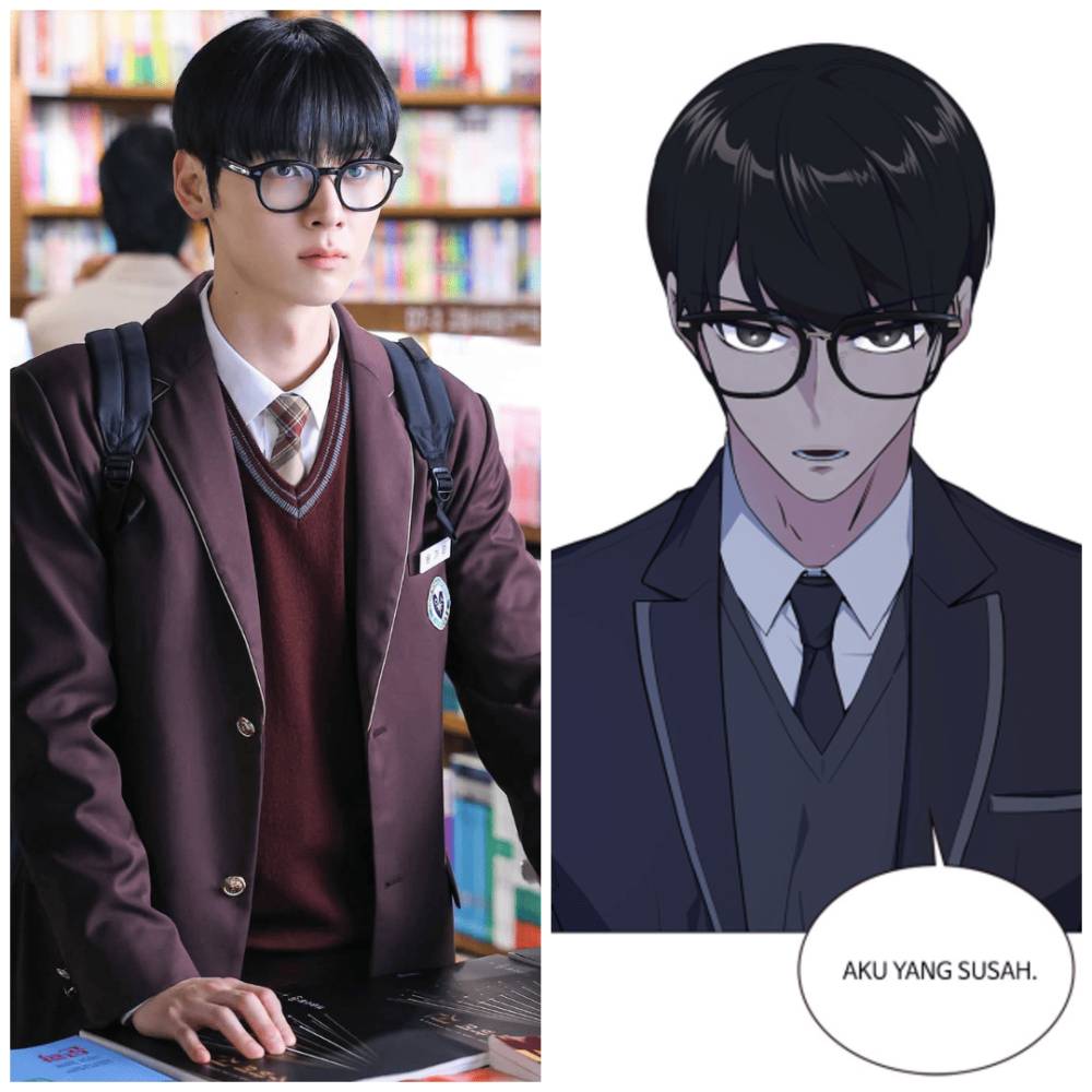 cuplikan drama dan webtoon Study Group (dok. TVING/Study Group | webtoons.com/Study Group)