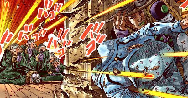 Gyro dan Johnny ditembaki - Steel Ball Run