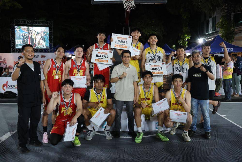 Makassar 3x3 Basketball Championship digelar di Public Plaza Mal Ratu Indah Makassar, 10 hingga 13 April 2025. (Dok. Istimewa)