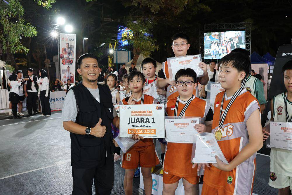 Makassar 3x3 Basketball Championship digelar di Public Plaza Mal Ratu Indah Makassar, 10 hingga 13 April 2025. (Dok. Istimewa)