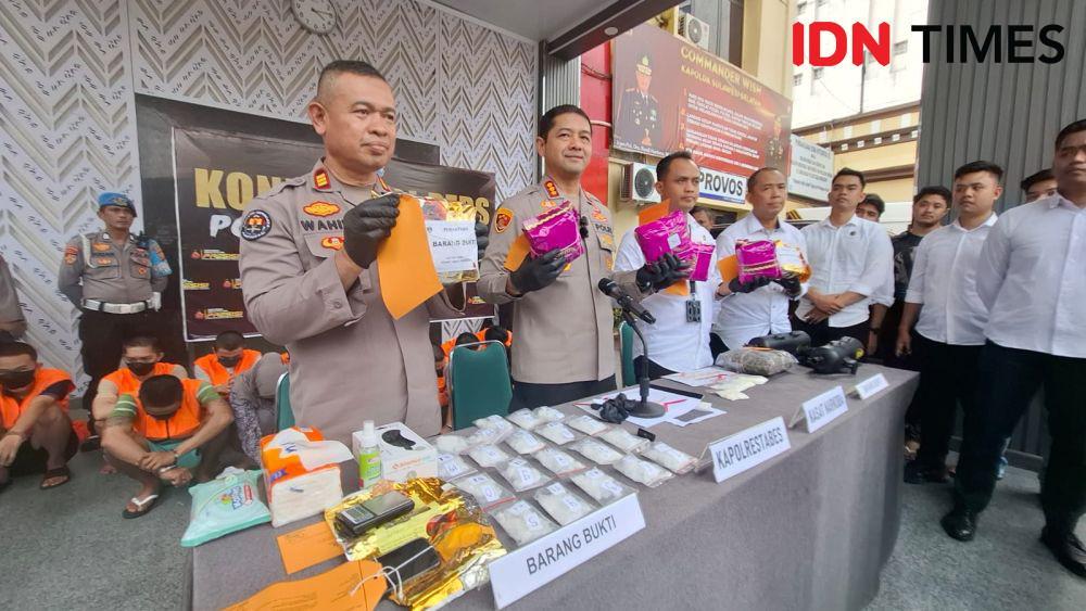 Polisi Tangkap 90 Pengedar Narkoba di Makassar