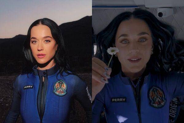 Katy Perry ke luar angkasa (instagram.com/katyperry | x.com/blueorigin)