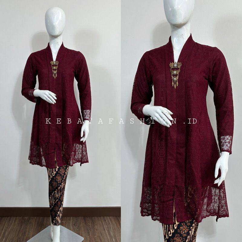 model kebaya kartini panjang (shopee.co.id/Kebayafashion.id)