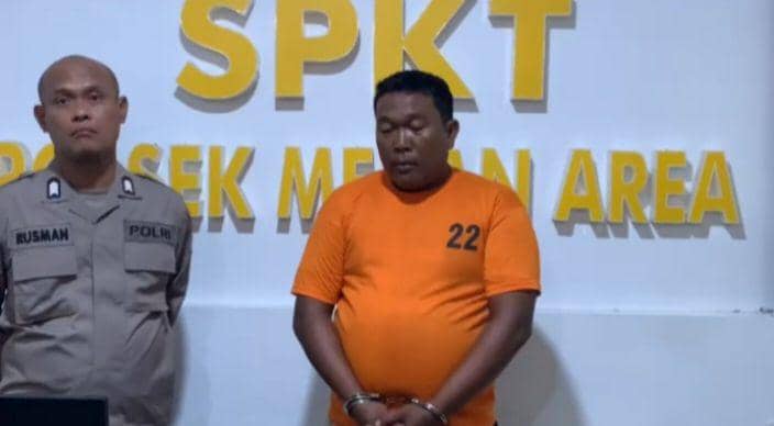 Preman yang ditangkap polisi setelah menganiaya penjaga konter hp (IDN Times/Eko Agus Herianto)