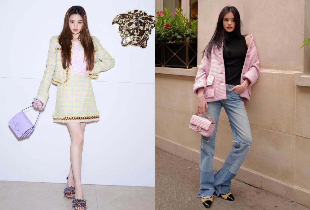 7 Inspirasi Outfit Berbahan Tweed ala Ally Nitibhon, Vibes Old Money!
