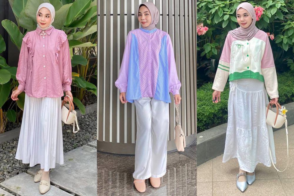 potret ide OOTD kasual nuansa pink ala Putri Nasya (instagram.com/nasya_rhmd)