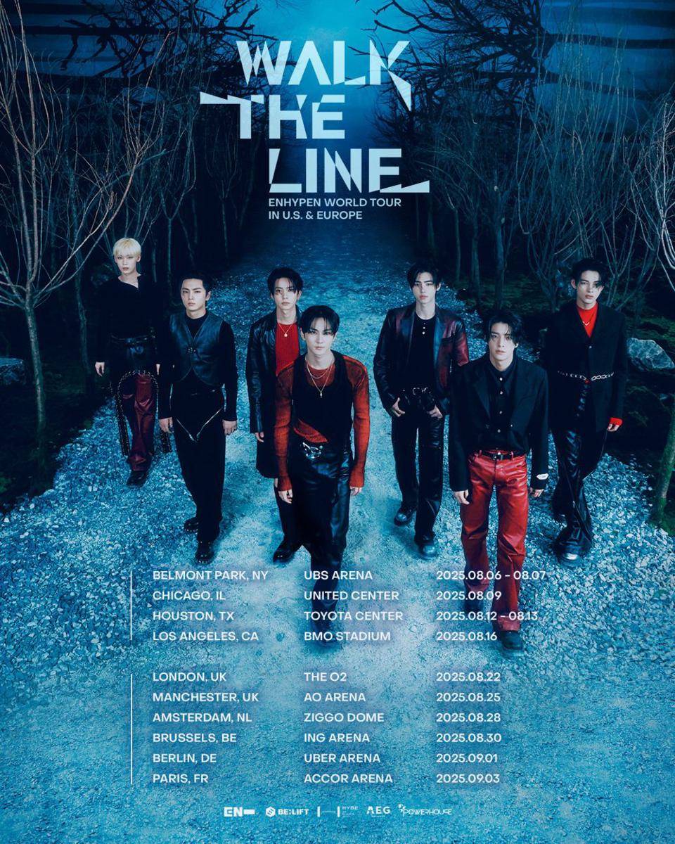 jadwal tur dunia ENHYPEN bertajuk WALK THE LINE