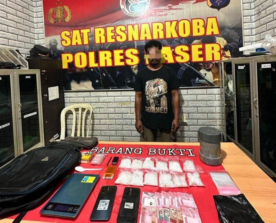 Aksi Licik Terbongkar! Polres Paser Sita 584 Gram Sabu dalam Paralon