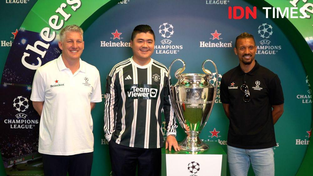 Heineken Bawa Trofi Liga Champions dan 2 Legenda ke IDN HQ