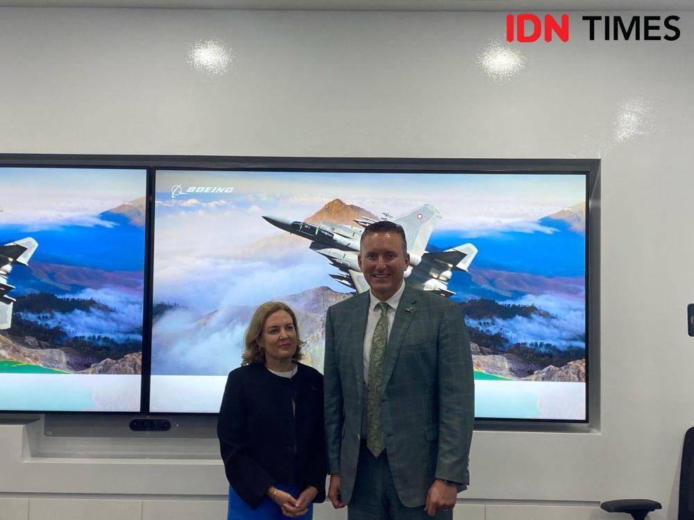 Jumpa pers di kantor Boeing Indonesia di Jakarta. (IDN Times/Marcheilla Ariesta)