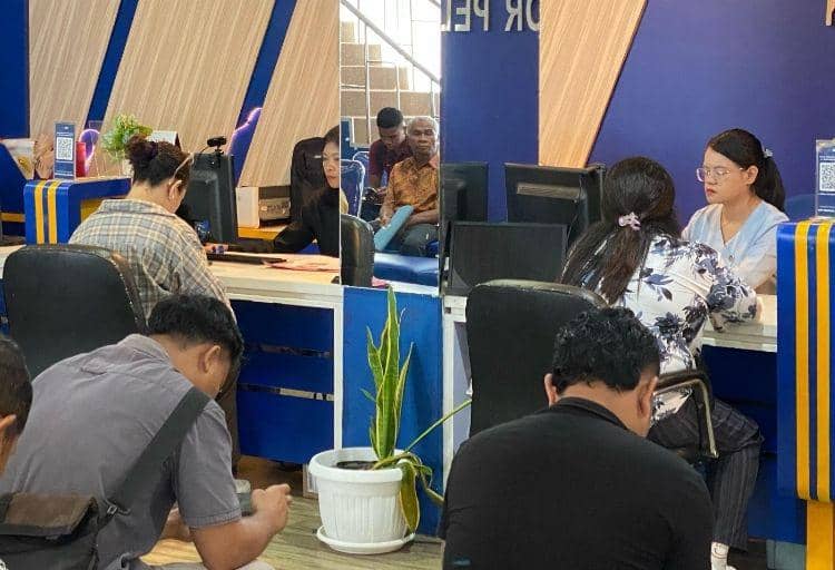 Suasana pelaporan pajak di KPP Pratama Kupang. (Dok KPP Pratama Kupang)