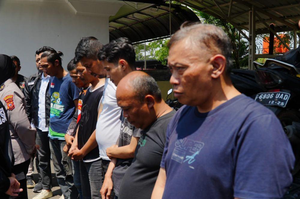 Simpan 25 Motor Ilegal, Tujuh Orang Diduga Debt Collector Diringkus