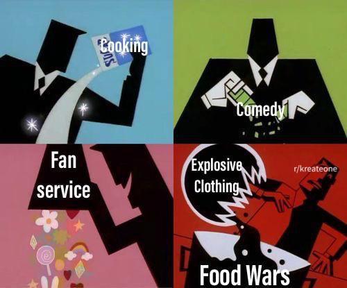 meme anime Food Wars (reddit.com/user/KreateOne)