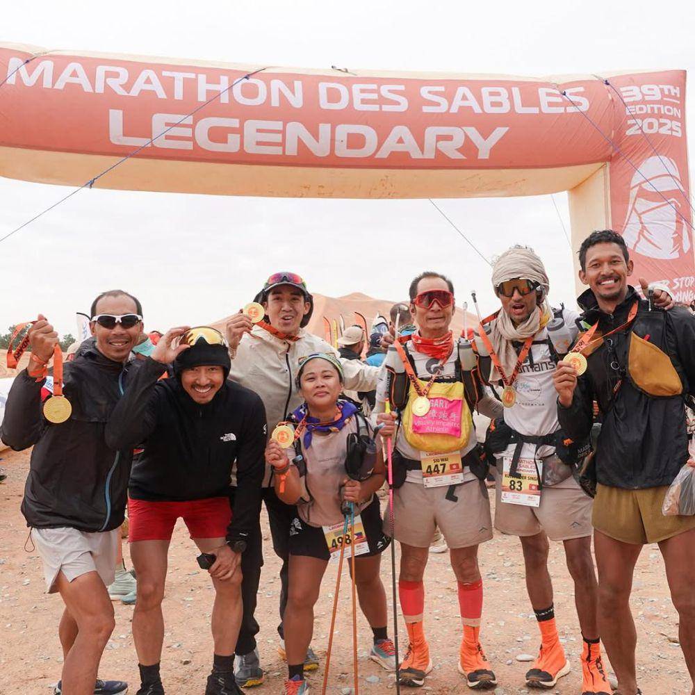 Potret Diego adik Andien Aisyah Berhasil Marathon di Gurun Sahara (Instagram.com/diegoyanuar)