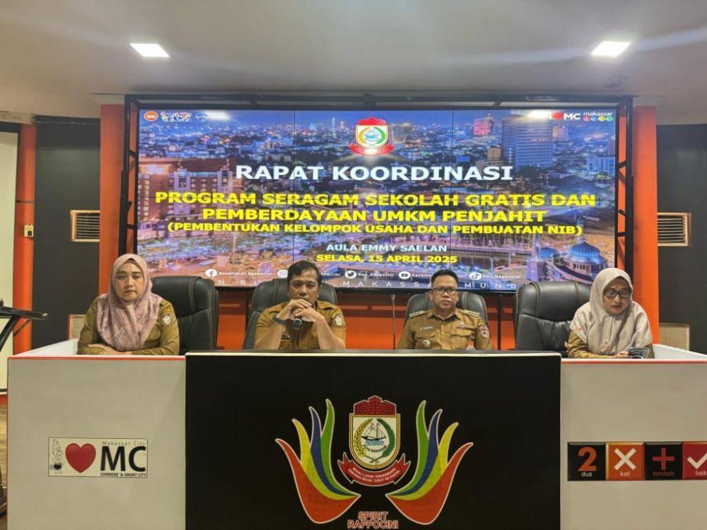 Program Seragam Sekolah Gratis, Pemkot Makassar Jaring Penjahit Lokal
