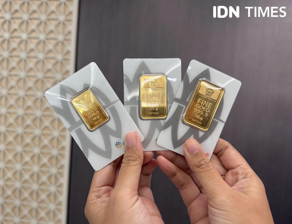 Harga Emas Hari Ini Naik Tipis, Cek Rinciannya