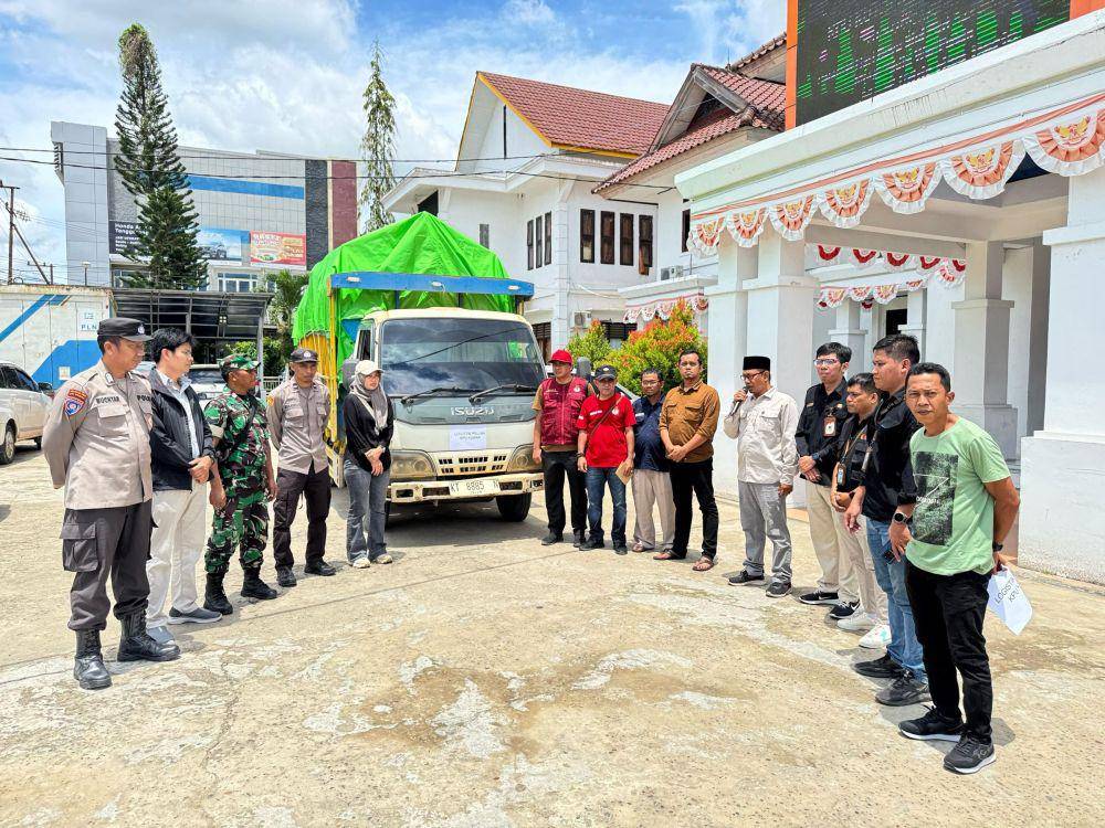 Proses distribusi logistik PSU di Kukar akan dimulai dari kecamatan terluar. (Dok. Istimewa)