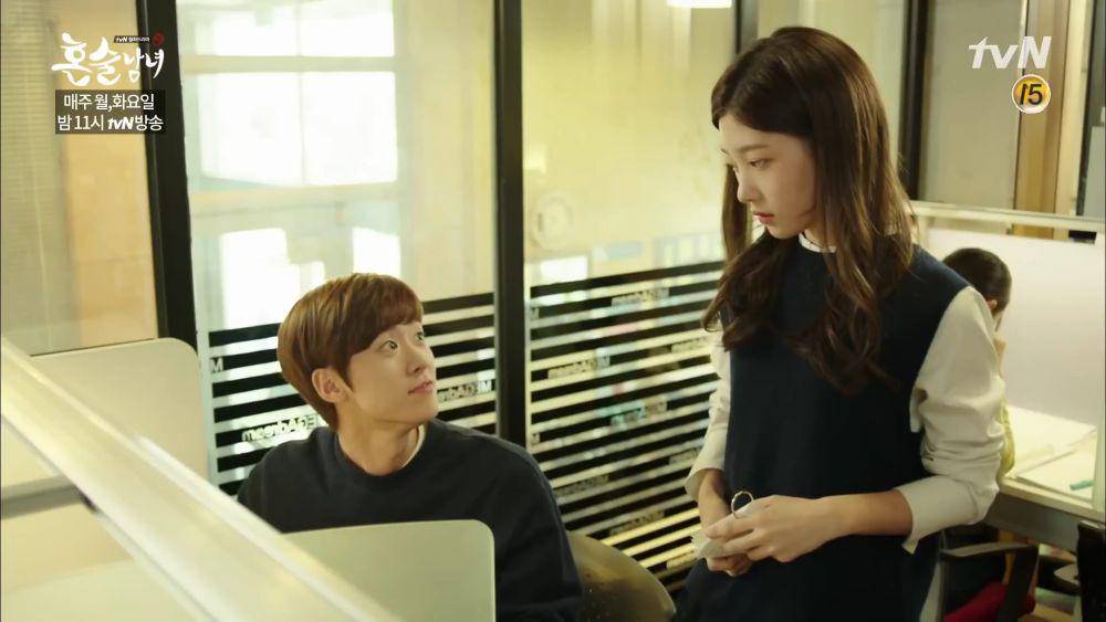 Gong Myung dan Jung Chae Yeon di drama Drinking Solo (youtube.com/tvN DRAMA)