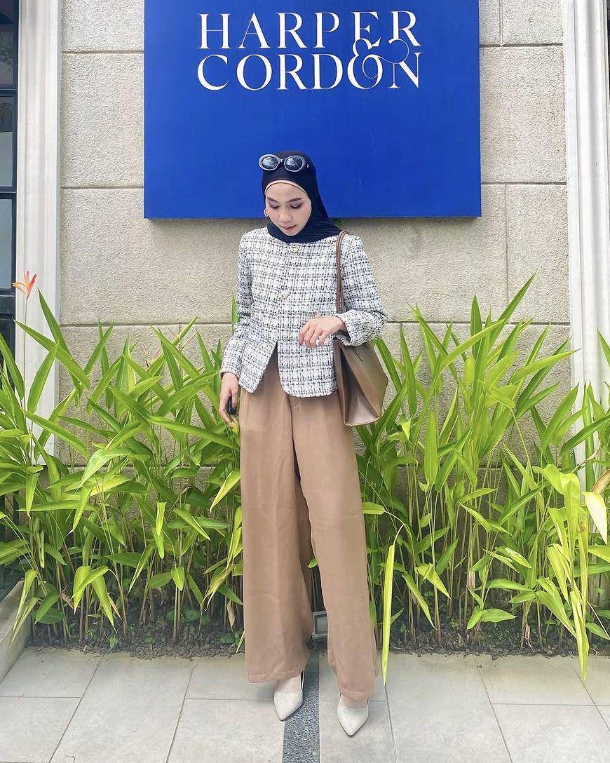 potret ide OOTD nuansa earth tone favoritnya cewek bumi ala Nasya Rahmanda (instagram.com/nasya_rhmd)