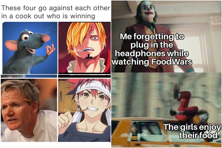 kolase meme anime Food Wars!: Shokugeki no Soma (reddit.com/user/vtcfwv | reddit.com/user/TheWeebGod1)