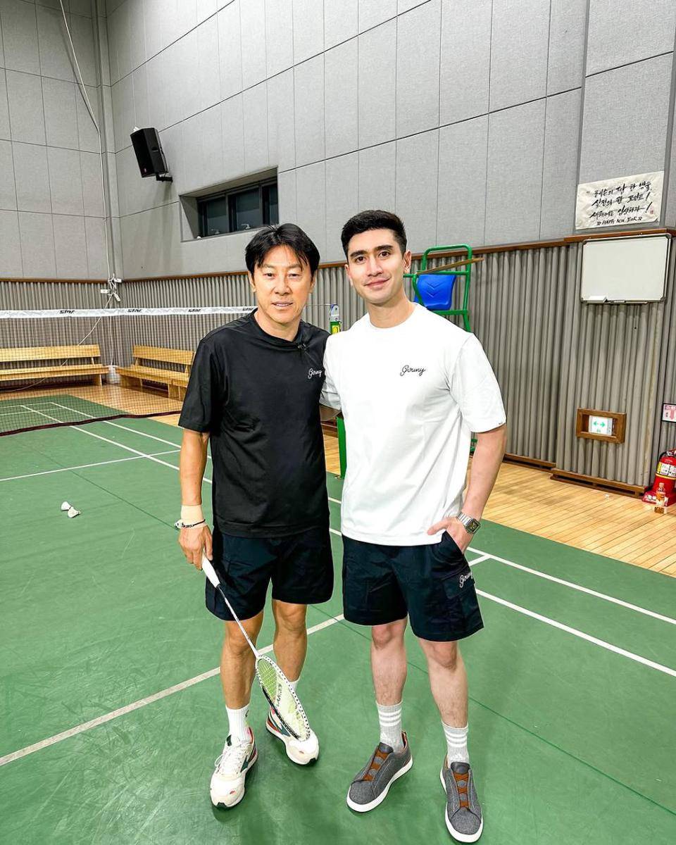potret Verrell Bramasta dan Shin Tae Yong (instagram.com/bramastavrl)