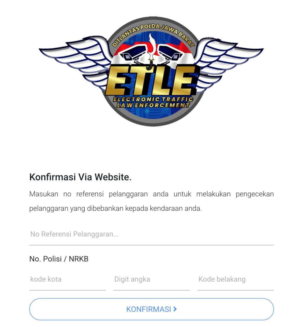 cek Tilang elektronik via Website Ditlantas Polda Jawa Barat (konfirmasi.etlelodaya.id)