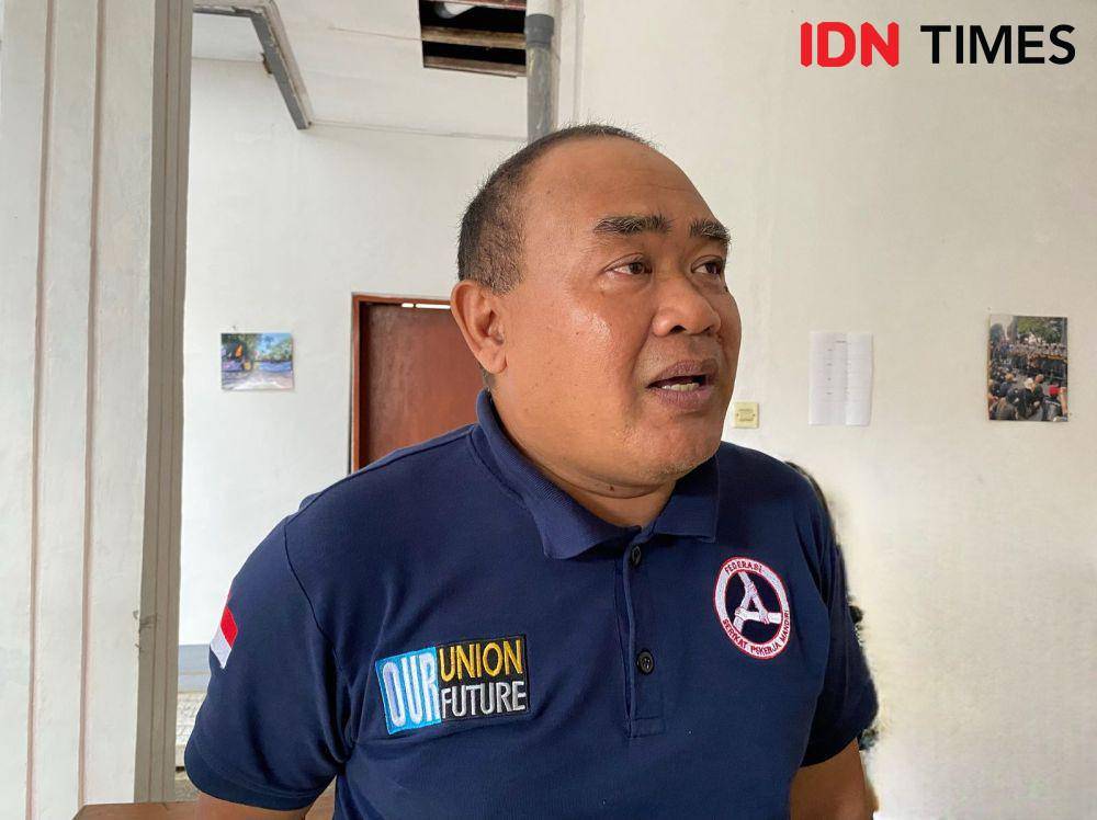 Federasi Serikat Pekerja Mandiri (FSPM) Regional Bali Ida I Dewa Made Rai Budi Darsana. (IDN Times/Yuko Utami)