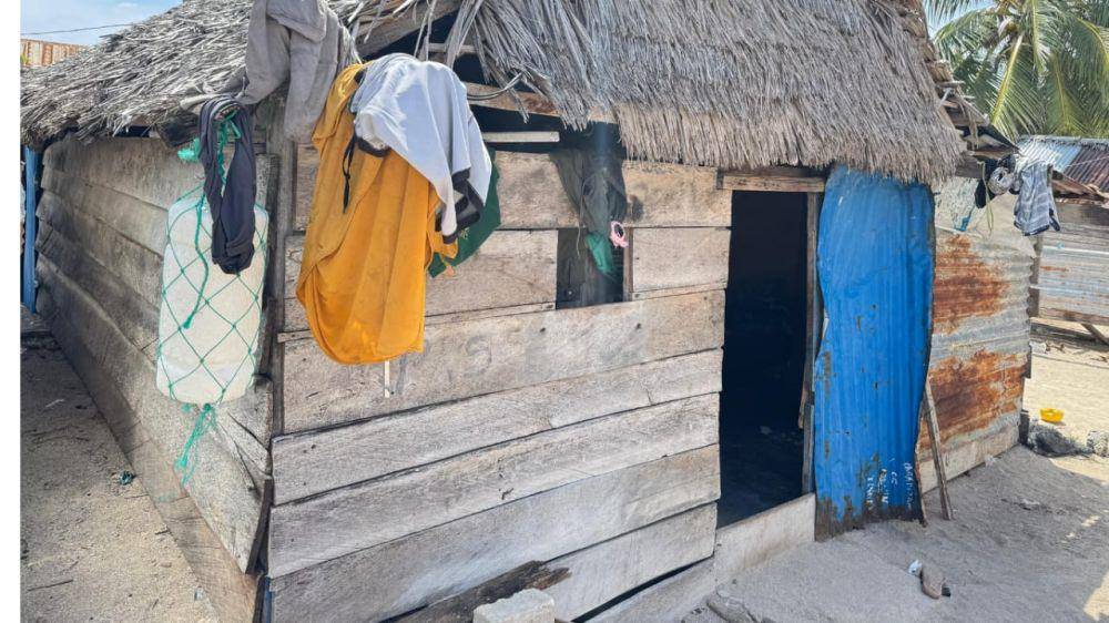Rumah nelayan di Selayar yang digerebek oleh anggota Polairud/Istimewa