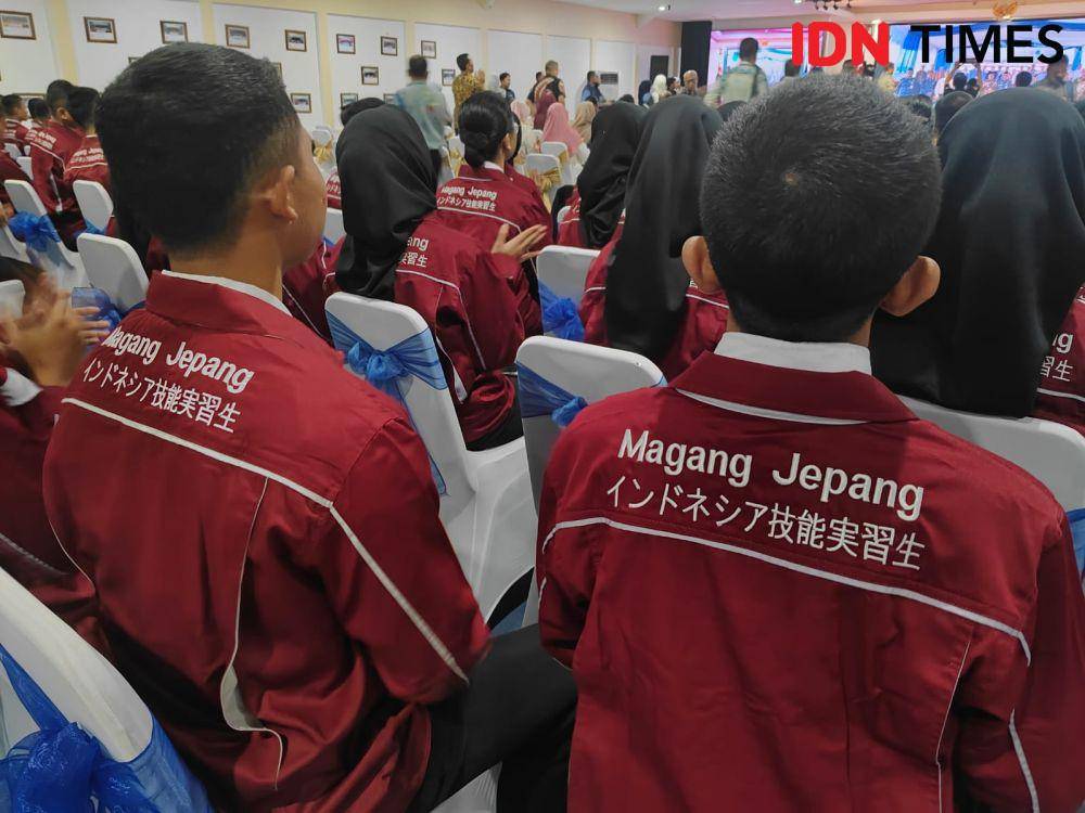 Lulusan SMK Se-Indonesia Diberangkatkan Magang ke Jepang. (IDN Times/Imam Faishal)