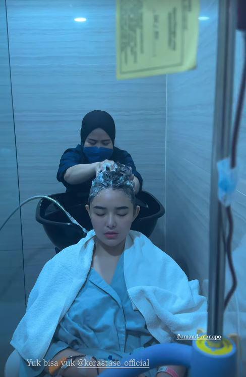 Amanda Manopo dirawat di rumah sakit (Instagram.com/amandamanopo)