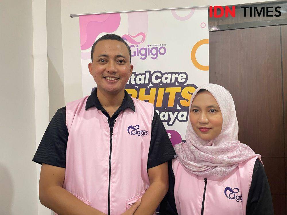 CEO Gigigo Rohmad Nur Cahyo dan Founder Gigigo drg. Monica Ekania. (IDN Times/Larasati Rey)