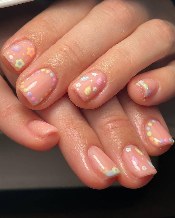 inspirasi squoval nail art (instagram.com/astraea_nails)