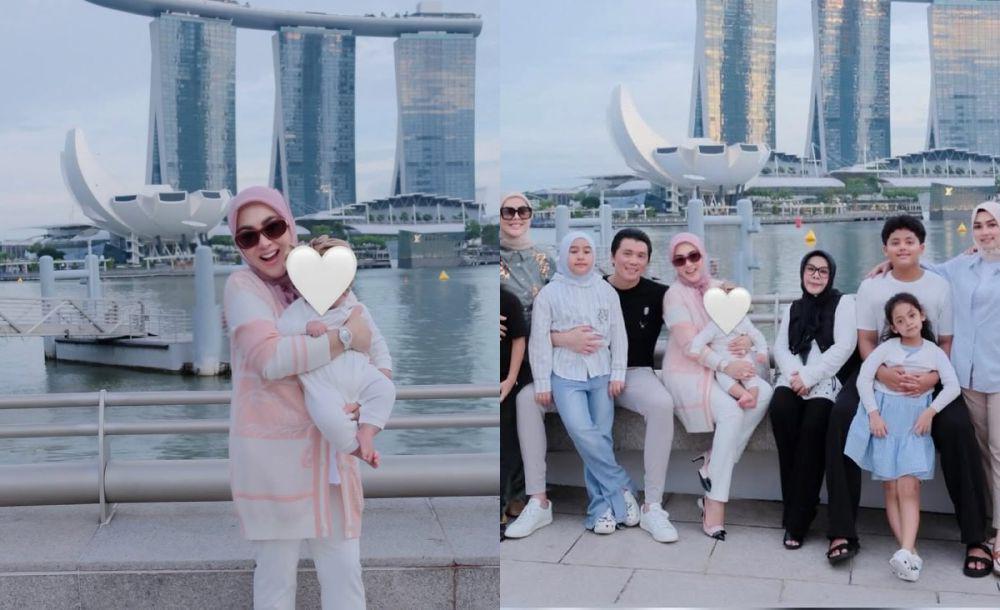 7 Potret Syahrini Quality Time Bareng Keluarga di Singapura, Ceria!