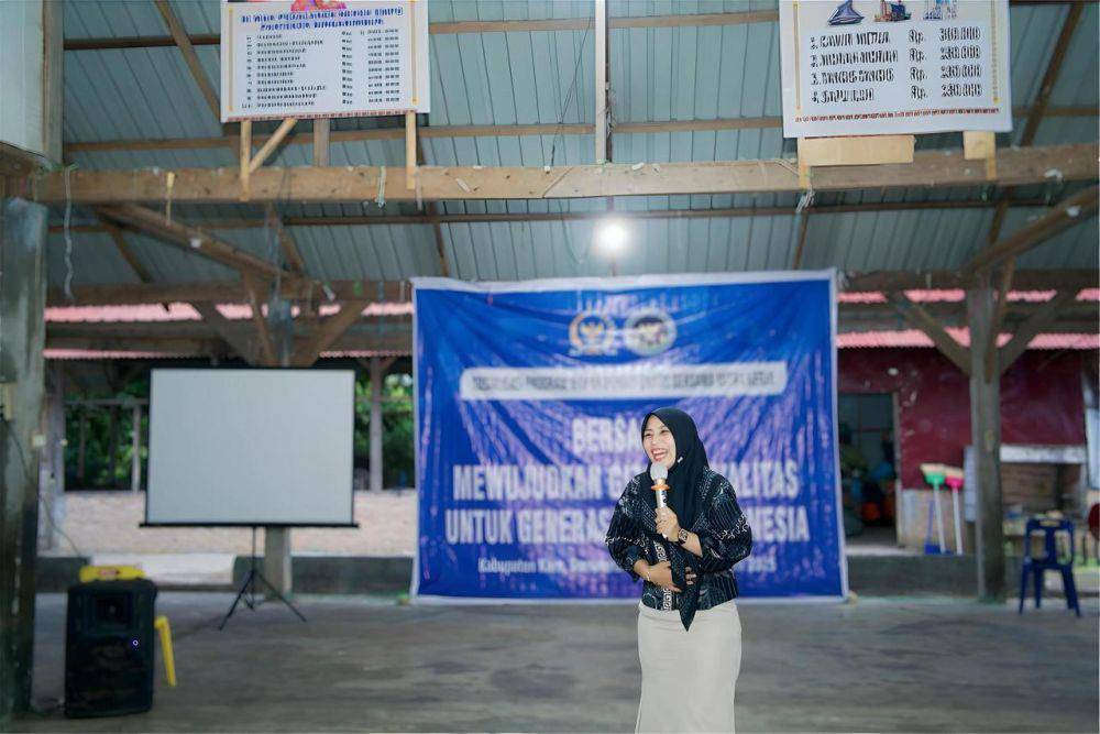 Giliran Warga Desa Mardingding Disosialisasikan Makan Bergizi Gratis