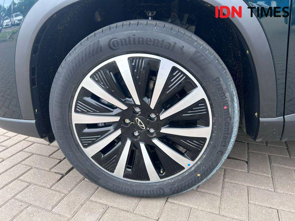 Pelek dan ban Chery Tiggo 8 CSH (IDN Times/Fadhliansyah)