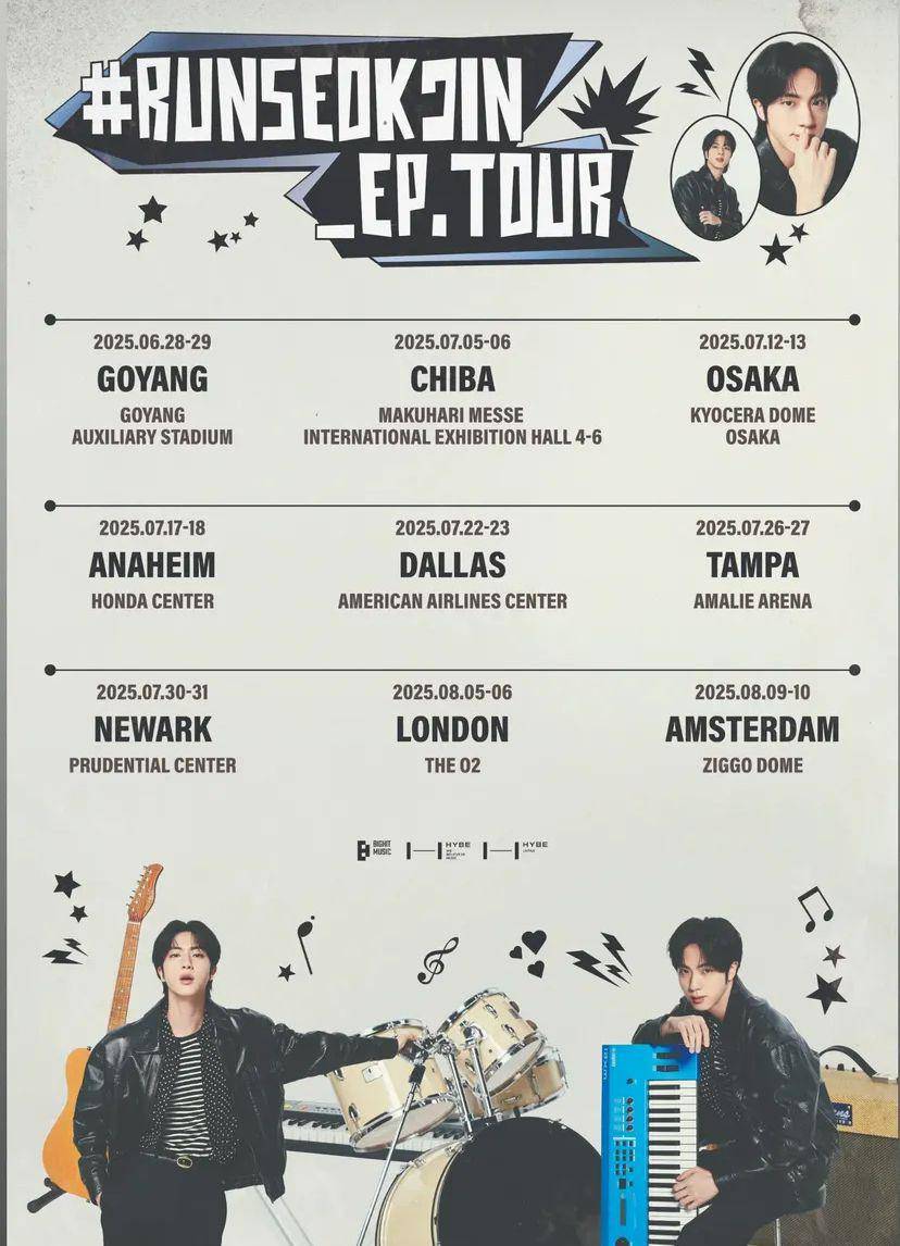BigHit Music umumkan tur solo Jin BTS bertajuk RUNSEOKJIN_EP.TOUR (Instagram.com/bighit_music)