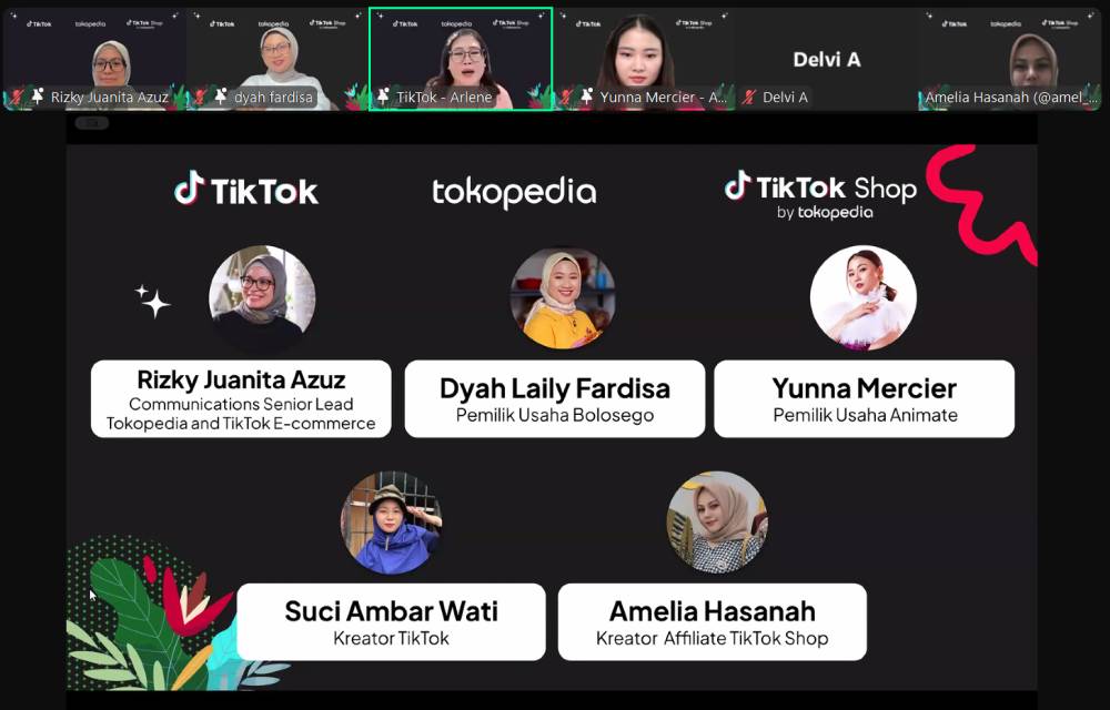 Para pembicara yang hadir di acara Virtual Media Briefing bertema 'Kita Hebat, Kita Bisa: Berdayakan Perempuan' pada Kamis (17/4/2025) via daring. (IDN Times/Delvi Ayuning)