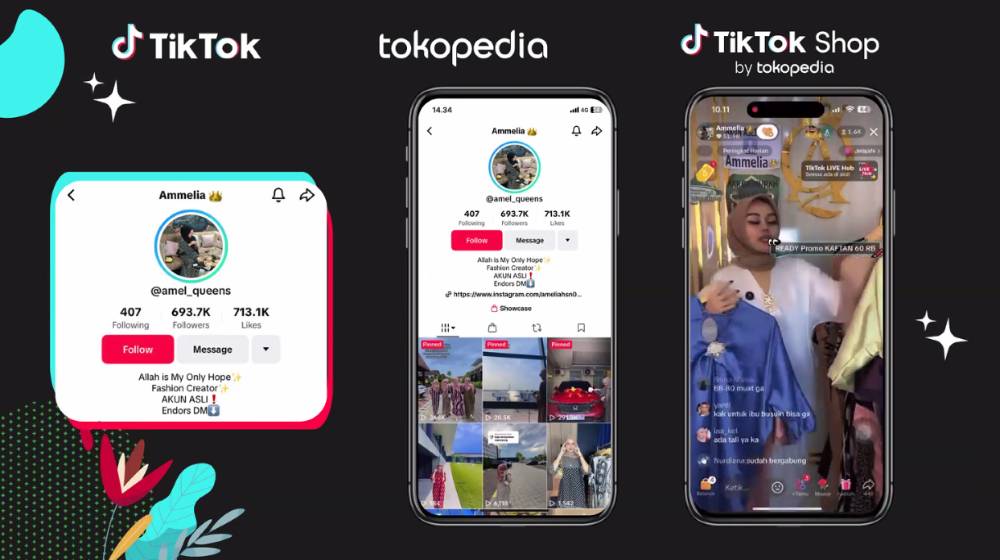 Potret Amelia Hasanah, Kreator Affiliate TikTok Shop saat melakukan live streaming di TikTok Shop. (IDN Times/Delvi Ayuning)