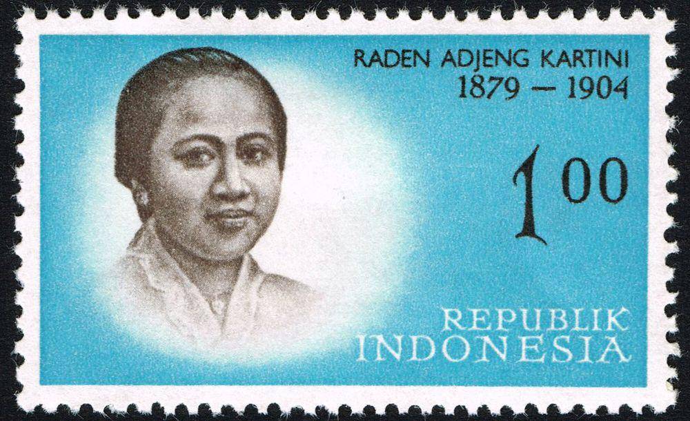 Perangko Indonesia - 1961 - Colnect 260756 - Raden Adjeng Kartini 1879-1904 (commons.wikimedia.org/Pos Indonesia)