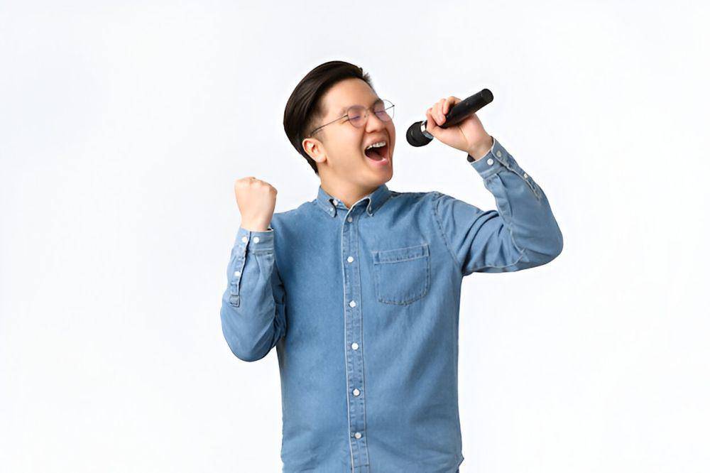 ilustrasi pria dengan hobi menyanyi (freepik.com/benzoix)
