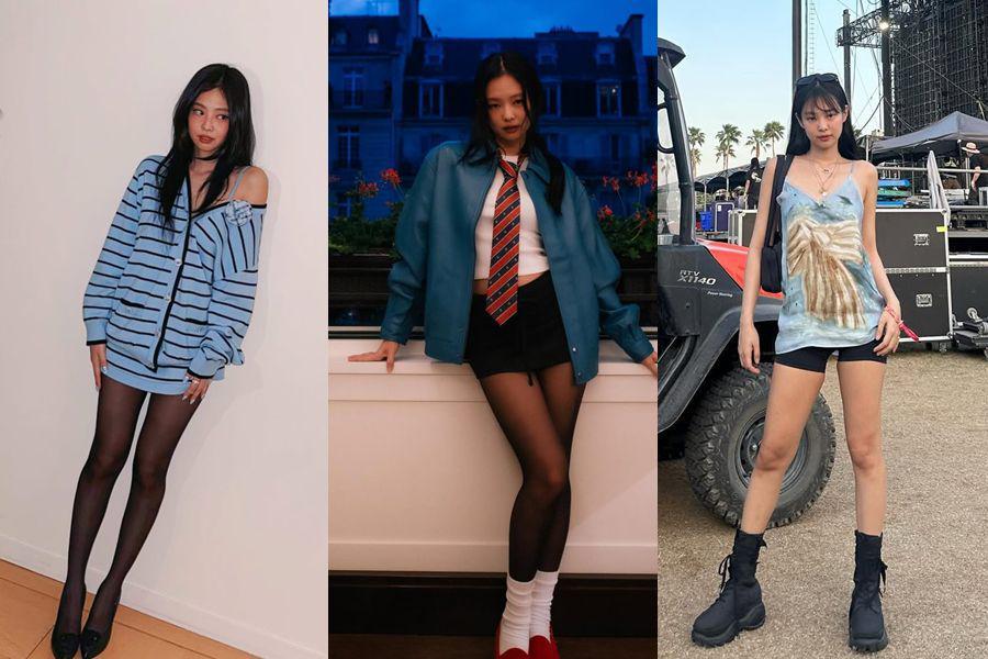 12 OOTD Kece Bertema Biru ala Jennie BLACKPINK, Anti Monoton!
