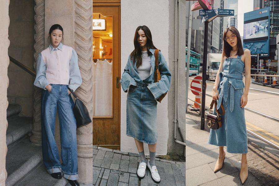 12 Gaya Denim on Denim ala Jenny Tsang, Super Keren!