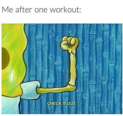meme SpongeBob tentang gym (reddit.com/user/MarlyBloom)
